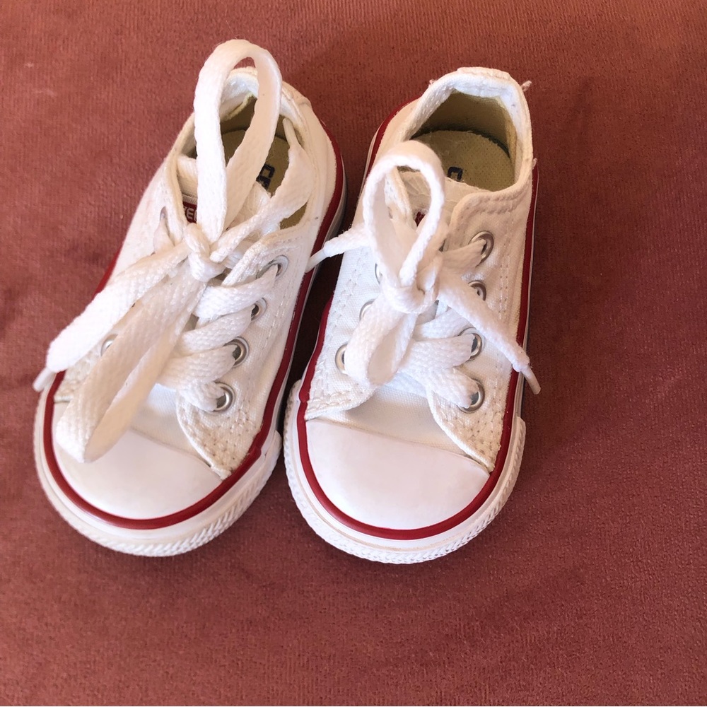 Toddler White Converse
